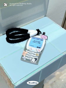 Original BadDog White Dog Luggage Tags Personality PU Anti-loss Pendant Card Holder Bus Document Travel Check-in Baggage