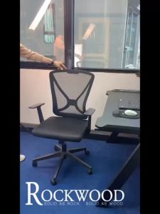 ROCKWOOD รุ่น RW2465  เก้าอี้สำนักงานผ้าตาข่าย ระบายความร้อนได้ดี ปรับสูงต่ำได้ ปรับโยกได้ สีดำ