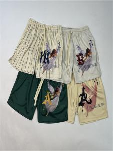 Quick Dry Mesh Baseball Shorts Loose Fit Digital Print Comfortable Breathable Youthful Summer Casual Pants Knee High Shorts