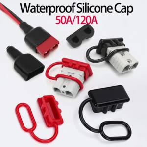JCD | Phích Cắm Kết Nối Pin Xe Nâng Cách Điện Bằng Silicon Chống Thấm Nước 50A/120A Nắp Bảo Vệ Cáp Chống Bụi Cho Hệ Thống Dây Điện Năng Lượng Mặt Trời