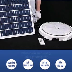 Đèn Ốp Trần  Năng Lượng Trời Mặt Trời ATH LIGHTING Loại Đèn  Ốp Trần Tích Điện Công Suất Cao 300W 400W 500W Có Điều Khiển Từ Xa