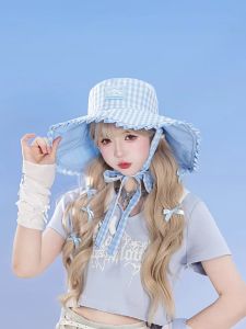 👒 หมวกปีกยาว 2 ด้าน ลายการ์ตูน งานแท้ สามารถกลับด้านใส่ได้ 2 ด้าน มีเชือกผูกที่ปลายคางกันตก