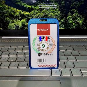 Tempat Kartu Id Card Aluminium 2 Sisi Holder Id Card Alumunium