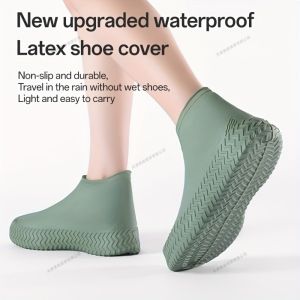 Waterproof Shoe Covers Rain Shoe Covers Reusable Silicone Non Slip Shoe Covers for Outdoor Rain Shoe Covers for Women and Men