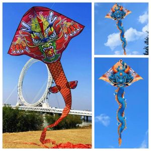 Dragon Kite flying nylon fabic kites factory professional wind kites snake cerf volant blue bird kite for sale parachute toy koi