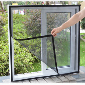 1 piece of screen window insect mosquito net thin gauze invisible gray net black edging glass fiber anti mosquito and fly