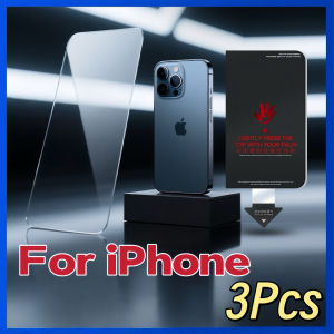 3Pcs Ultra Clear Tempered Glass Screen Protector For iPhone 17 16 16e 15 14 13 12 Pro Max Plus Air Mobile Phone Bubble Free