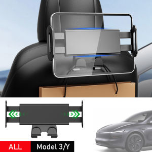 For Tesla Model 3 Y Juniper 2025 Back Seat Headrest Phone Holder Tablet Stand Rear Pillow Adjustment Bracket for 4.7-8.5 Ipad