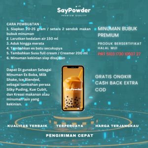 BUBUK MINUMAN VARIAN TEA 25 GR SERBUK MINUMAN BUBBLE DRINK