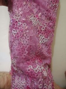 kaen barukat.Kain Tille burkat bordiran per 1/2 Meteran arahan kebaya outer burkat murah