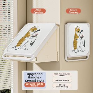 EVERTE | Foldable High Capacity Wall Mounted Bathroom Shelf