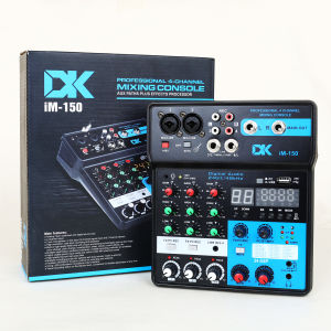 IRIN | DK IM-150 4-Channel Mixing Console Sound Card Aux Paths Plus Effects Processor  Professional Mixing Console Mixer Broadcast