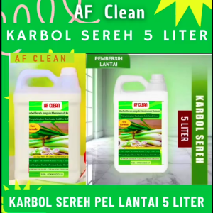 Karbol AF Clean 5 Liter Pel lantai Wangi Sereh - Pembersih Lantai Karbol Sereh 5L