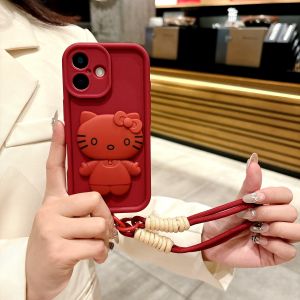 Cute Cat Mirror Stand Holder Compatible with VIVO Y10 Y30 Y50 Y9S Y7S Y5S Y3s Y11 Soft Protective Case Full Edge Protection Anti-Fall