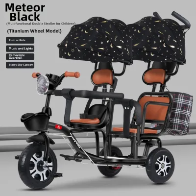 Twin Baby Tricycle Stroller