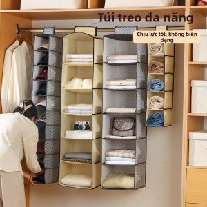 GUANGMANZHI | Tủ Đựng Quần Áo Treo Nhiều Tầng Gấp Được