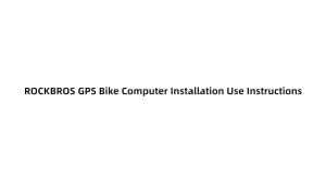 ROCKBROS Bike Computer GPS Speedometer Road Bike MTB Waterproof Automatic Digital Stopwatch Cycling Odometer Cycling Computer
