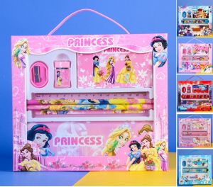 Dawaar Stationery 7 in 1 Set Notebook Gift Set Kids Pencil Box Set Alat Tulis Kanak-Kanak Sekolah 12G4