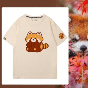 senwdsi | Panda Print Cotton Casual T-shirt