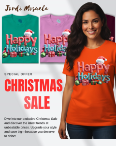 HAPPY HOLIDAYS Christmas Round Neck DTF Print Cotton Family T-Shirt New Year Reunion Kids Adult Men Women
