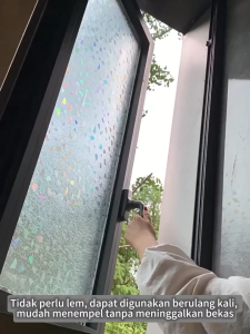 45cm Stiker kaca stiker kaca jendela rumah sticker kaca pintu rumah depan stiker kaca lemari kaca wallpaper kaca stiker jendela sticker pintu balkon kamar mandi waterproof sticker kaca jendela