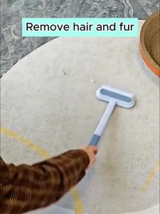 4-in-1 Multi-Purpose Pet Hair & Window Cleaning Brush with Hanging Holes Durable Upholstery Cleaner for Sofa Car Linens