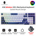 Thunderobot K98 Gasket Mount Mechanical Keyboard 98% layout Tri-Mode wired 2.4G Bluetooth Wireless Keyboard Hot Swapping RGB Backlit Gaming Keyboard. 