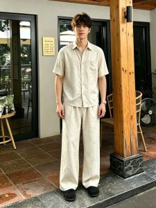OUMULONG | Elegant and Breathable Linen Suit