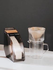 RakanKu MALAYSIA Hand Drip Coffee V60 Filter Paper Box Filter Paper 13cm Storage Box Dustproof Coffee Filter Dispenser Rack Organizer Holder Kotak Menyimpan Penapis Kopi 咖啡滤纸收纳盒