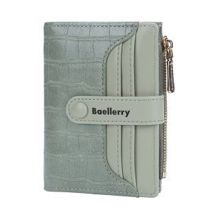 Baellerry Women Short Wallets Stone Stripe Top Quality Card Holder Classic Female Purse Zipper Wallet For Girl