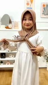 PASHMINA OVAL ANAK BAHAN JERSEY USIA 4-8 TAHUN - [COD]