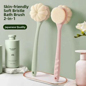 Long Handle Soft Bristle Scrubbing Bath Brush