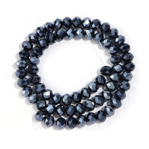 1strand Hematite Stone Beads Faceted Crystal Beads Loose Spacer Beads For Jewelry Making DIY Fashion Necklace Bracelet