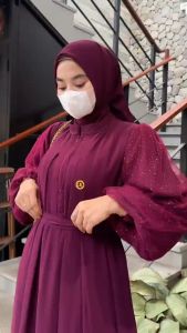 GAMIS LEBARAN 2026 TERBARU Audi Dress Cerutty Babydoll Premium Gamis LD 140 jumbo mewah kekinian