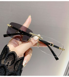 JN IMPRESSION Kinh Doanh thay đổi màu sắc mắt kính cận chống Đèn xanh dương không khung cho phụ nữ cận thị 0 độ-cận thị 400