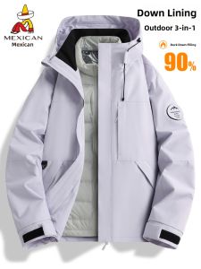 Mexican | Detachable Waterproof Windproof 3-in-1 Down Jacket