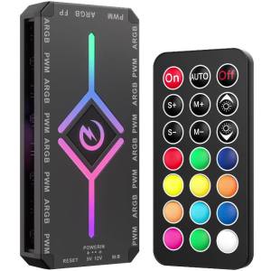 Zezzio | ZEZZIO Z-H8 9-Port ARGB RGB Fan Hub 5V 3PIN/12V 4PIN Bộ Chia Tín Hiệu Đa Chiều Với Nguồn SATA Và Bộ Điều Khiển Từ Xa Để Làm Mát Vỏ Máy Tính