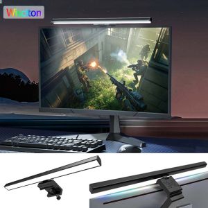 33cm-50cm RGB Led Computer Monitor Light Bar Music Rhythm Screen Hanging Light Dimming Atmosphere Night Lamp For Game/Study/Work
