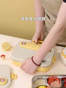 WODEBAIHUI | Insulated Lunch Box For Students and Office Workers Stainless Steel Bento With Compartments
