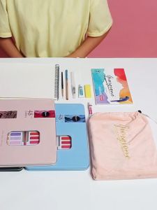 Giorgione สีน้ำ สีน้ำก้อน สีน้ำหลุม สีเค้ก สีน้ำตลับ 36 สี พร้อมอุปกรณ์ในกล่อง (สีชมพู/สีฟ้า) Watercolor No.G-3601/3602