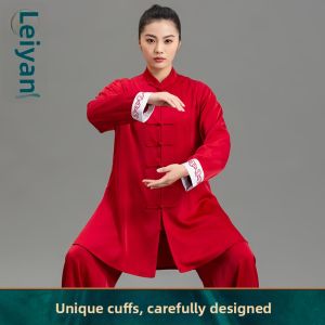 Elastic Smooth Breathable Red Taichi Uniform