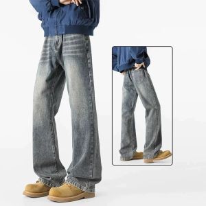 TUCANO | Smoky Gray Wide Leg Straight Jeans Men