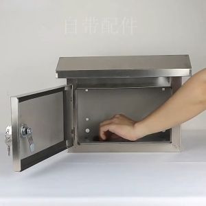 304 stainless steel distribution box outdoor rainproof and dustproof power box equipment junction box ,Stainless steel horizontal electric box outdoor electric box waterproof and rainproof electric box