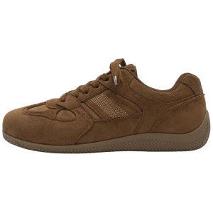 HUANQIU | Height Increasing Retro Versatile Fall Brown Shoes