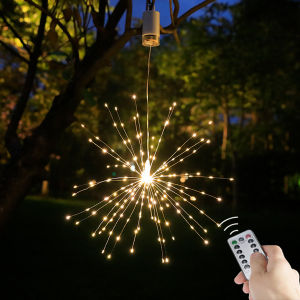 Fireworks String Lights LED Flower Garland Battery Powered Fairy Lights Outdoor For Christmas Camping Party Garden Terrace Decor