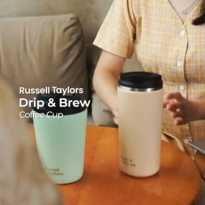 Russell Taylors BREW Coffee Cup (350ml/12oz) - BPA-Free SS304 Temperature Retention Leakproof แก้วกาแฟ ปลอดสาร BPA เก็บความร้อน ป้องกันการรั่วซึม