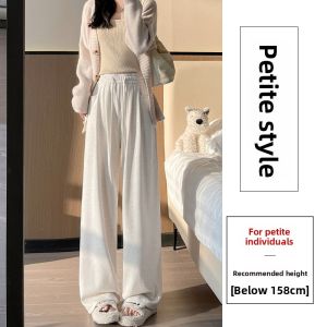 miiow | Womens Sporty Loose Wide Leg Pants High Waist Straight Cut Tencel Lyocell Polyester Blend Moisture Wicking Casual Trousers