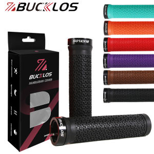 BUCKLOS Bicycle Handle Soft Rubber Mountain Bike Grips Lock on Bicycle Handle Grips Shock-absorption Bike Handlebar Grips