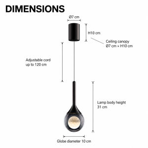 Modern LED Bedside Chandelier 110-220V Aluminum 3 Colors Light Bedroom Bar Restaurant Modern Simple Moon Shape Cable Lamp