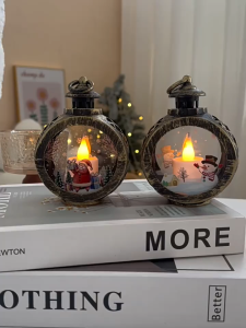 Christmas Decorations Pendants Retro Luminous Night Light Party Layout Props Desktop Ornaments Gifts